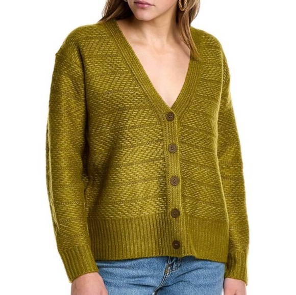 525 America Texture Stripe Cardigan - Picture 1 of 10